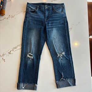 Liverpool of Los Angeles Mid-rise Cropped Jeans